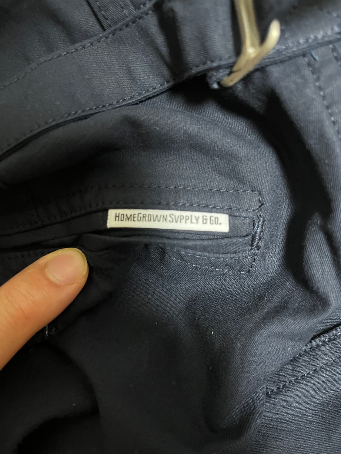 홈그로운 서플라이 SONIHC-E 네이비 팬츠 L사이즈 상품이미지6