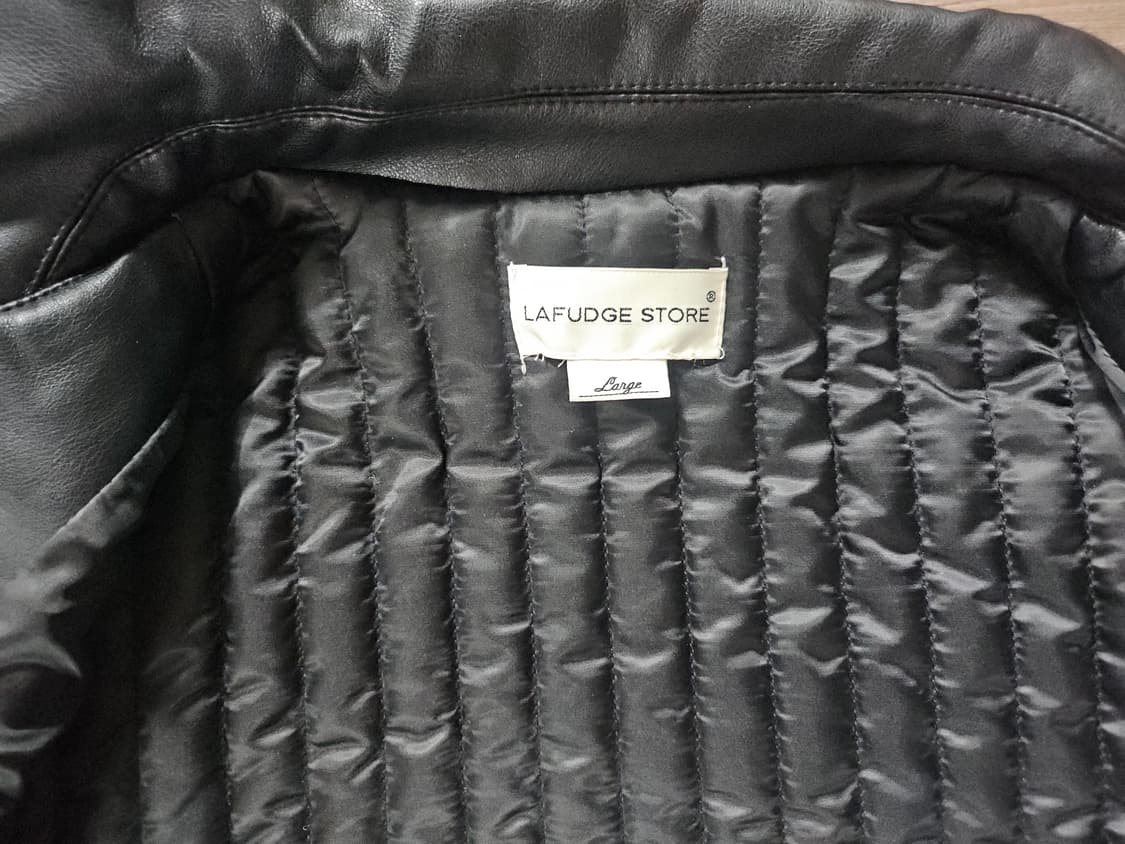 LAFUDGE STORE 라퍼지스토어 버핑레더자켓 L 상품이미지5
