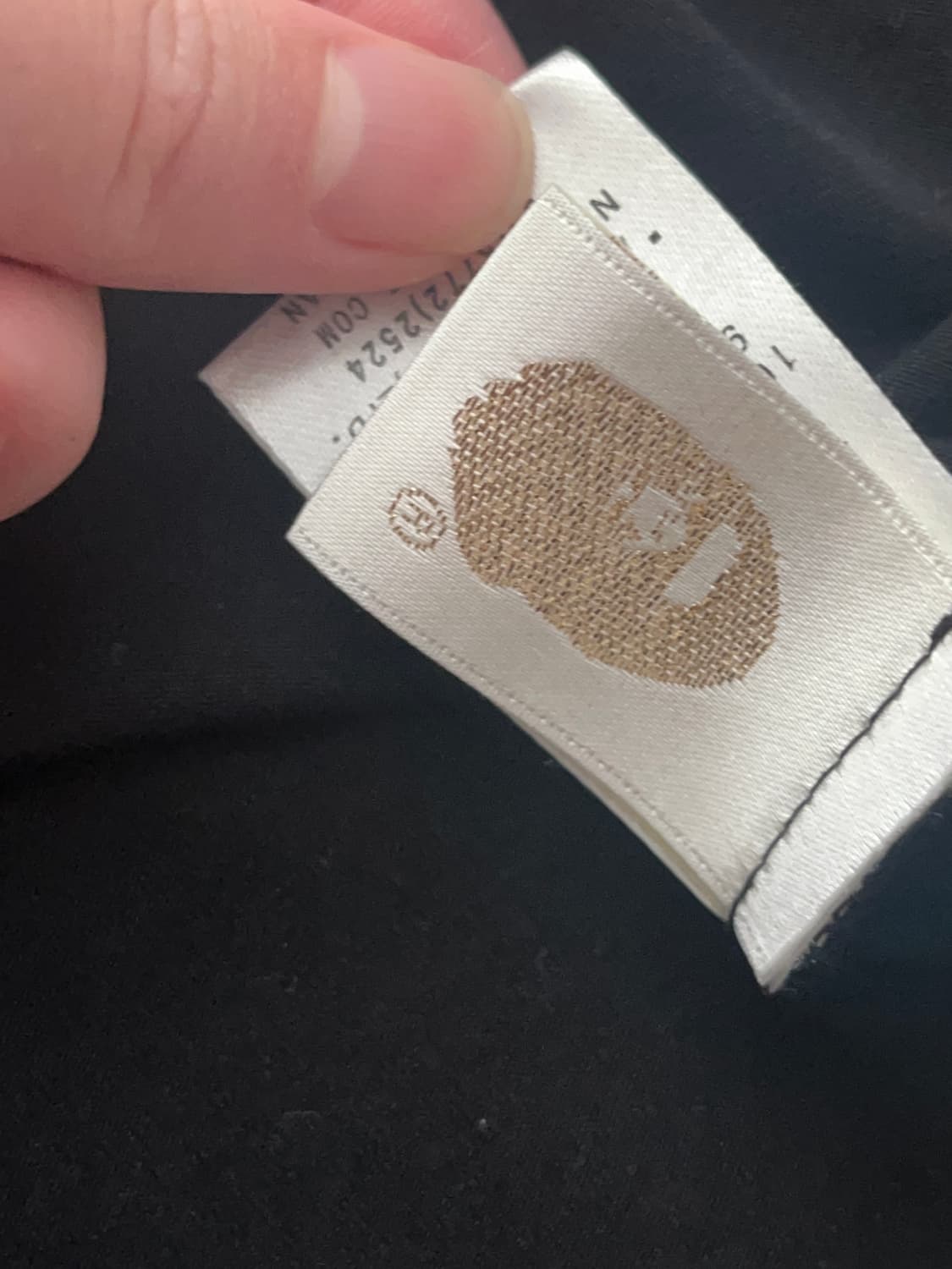 베이프 빅 에이프 헤드 티셔츠 블랙 상품이미지2