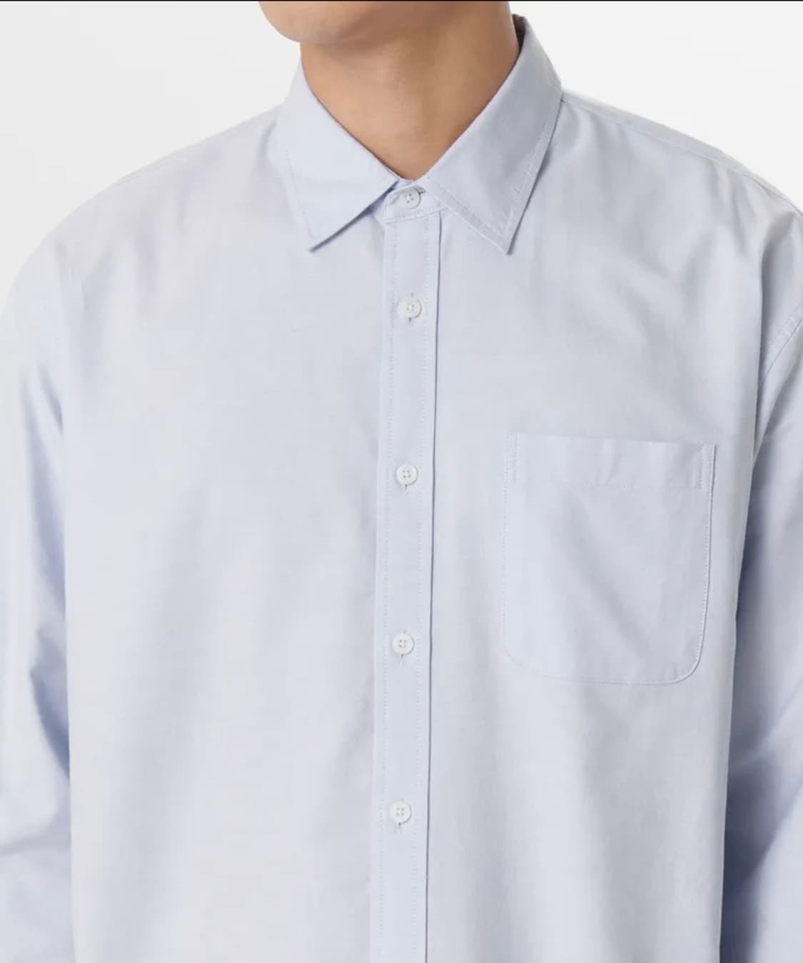 무신사 스탠다드 릴렉스 핏 옥스포드 셔츠 [스카이 블루] 
M 상품이미지2