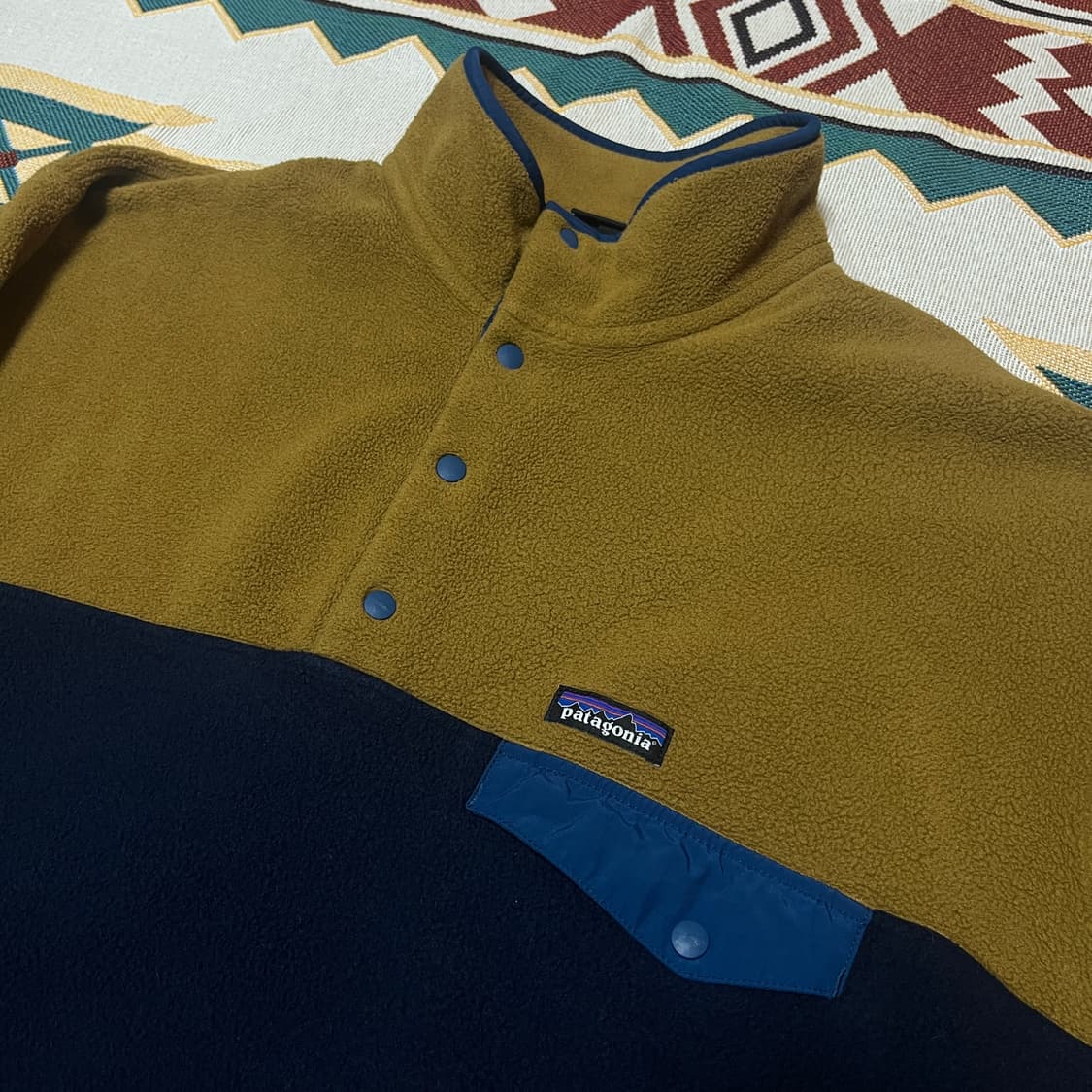 파타고니아 신칠라 투톤 컬러 스냅티 XL 상품이미지3