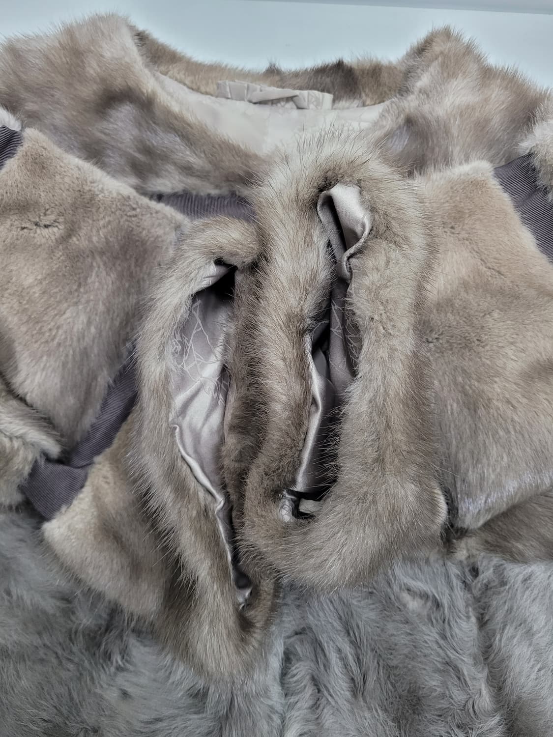 천연 밍크 하프 코트 / 여 M 그레이 브라운
 상품이미지5