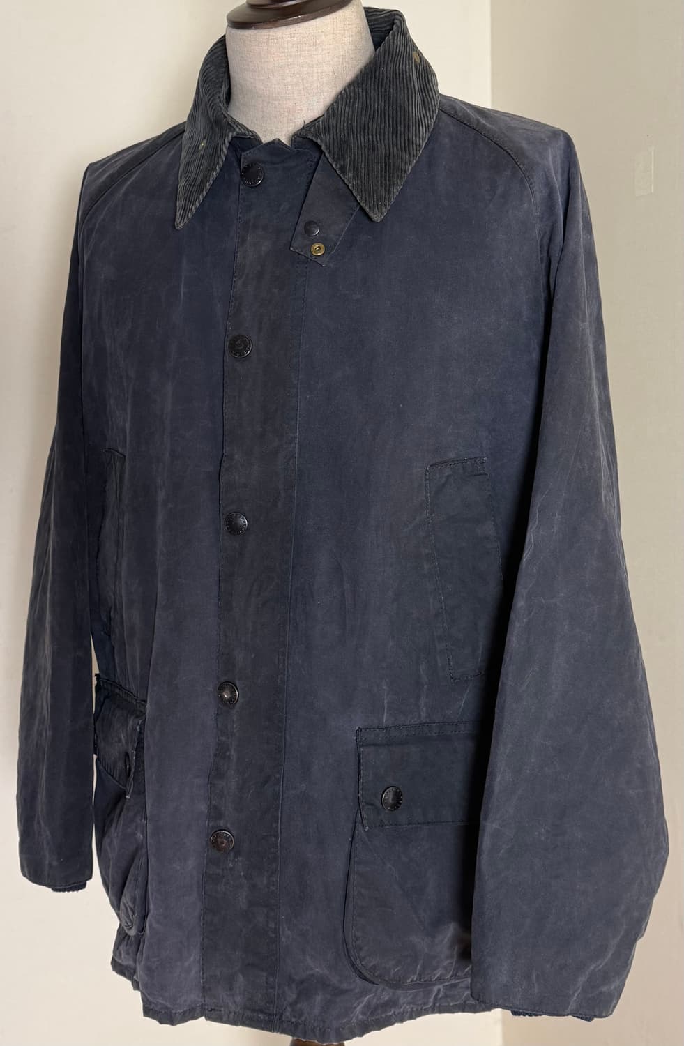 Barbour Bedale 왁스 자켓 네이비 C40 Made in Eng 상품이미지2