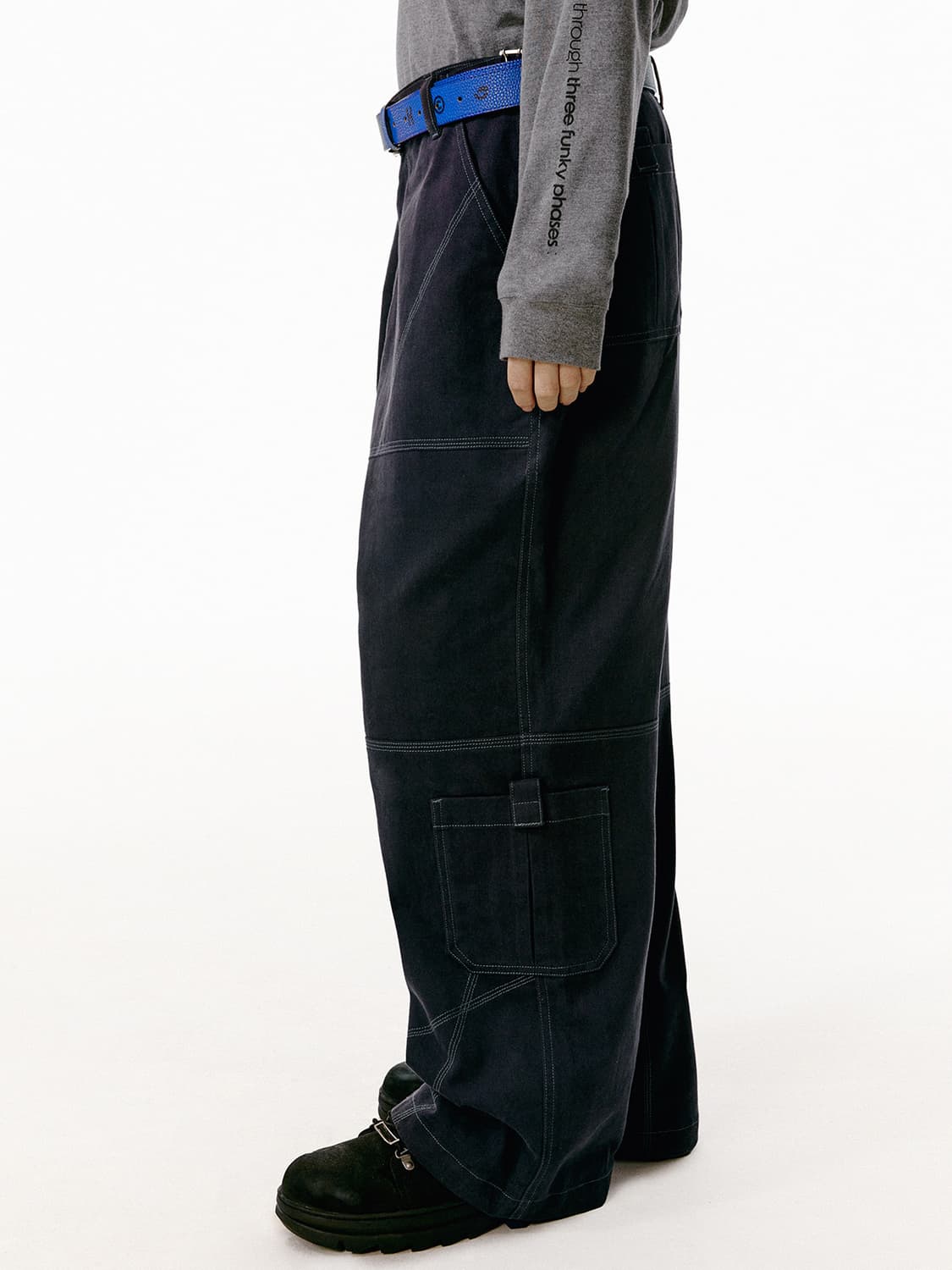 TEKET Gear Stitch Pants Dusty Blue 상품이미지1