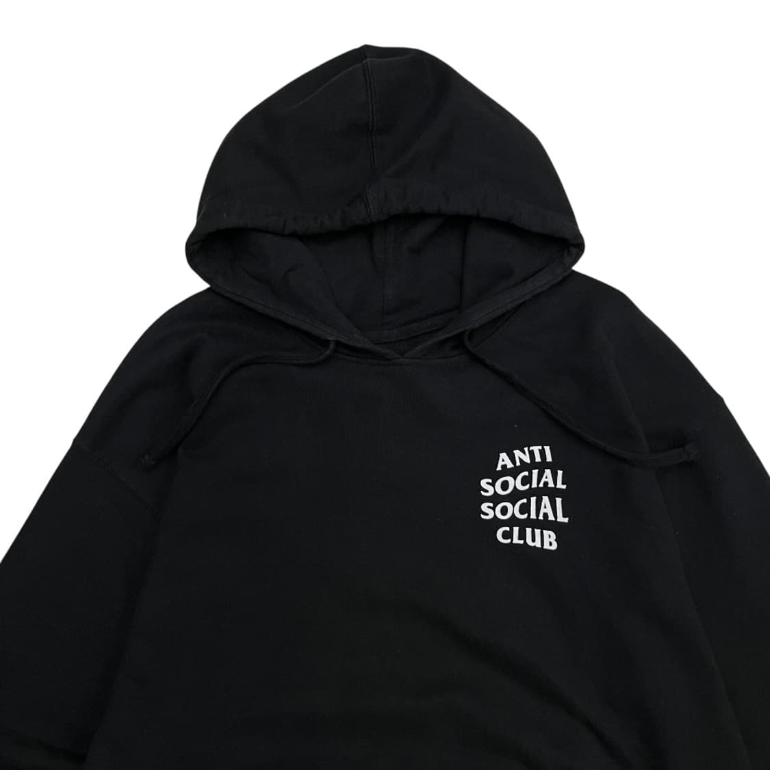 안티소셜클럽 미니로고 블랙 후드 XL 상품이미지5