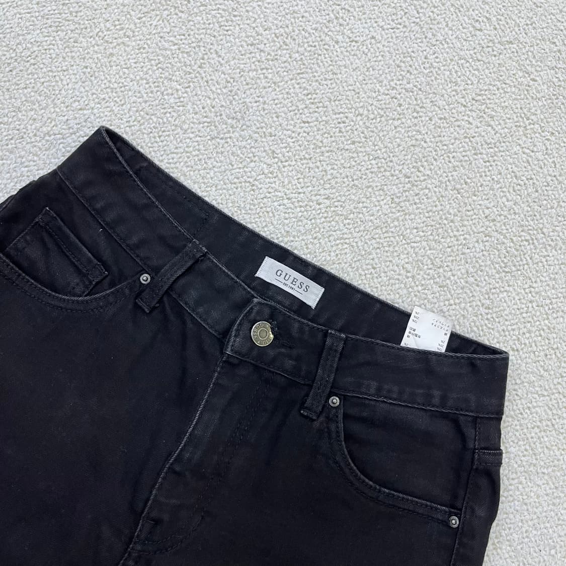 26 게스 여성 흑청 데님 0406M 상품이미지2