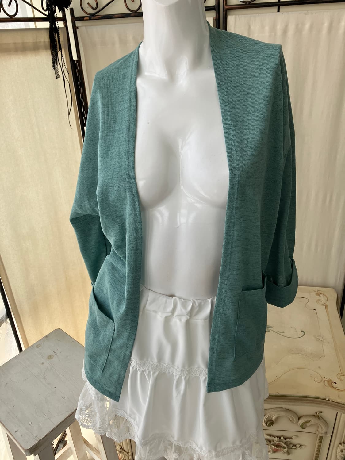 jpn vintage mint pocket cardigan 상품이미지1