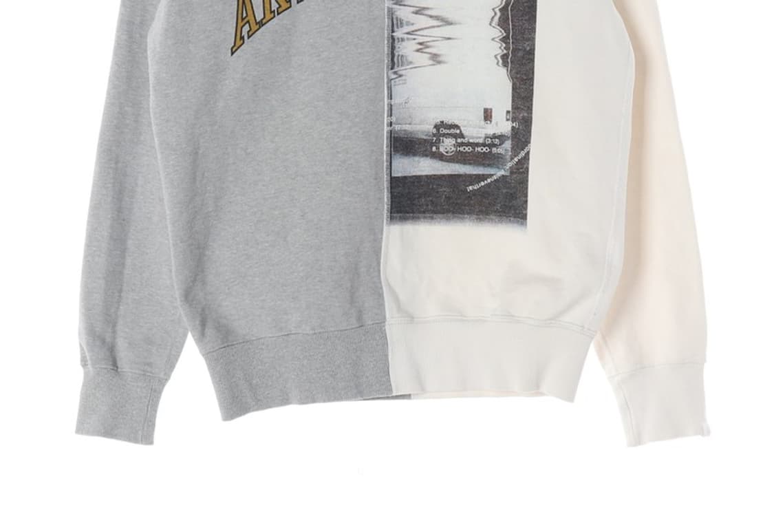 디스이즈네버댓 하프앤하프 배색 그래픽 맨투맨 S 상품이미지4