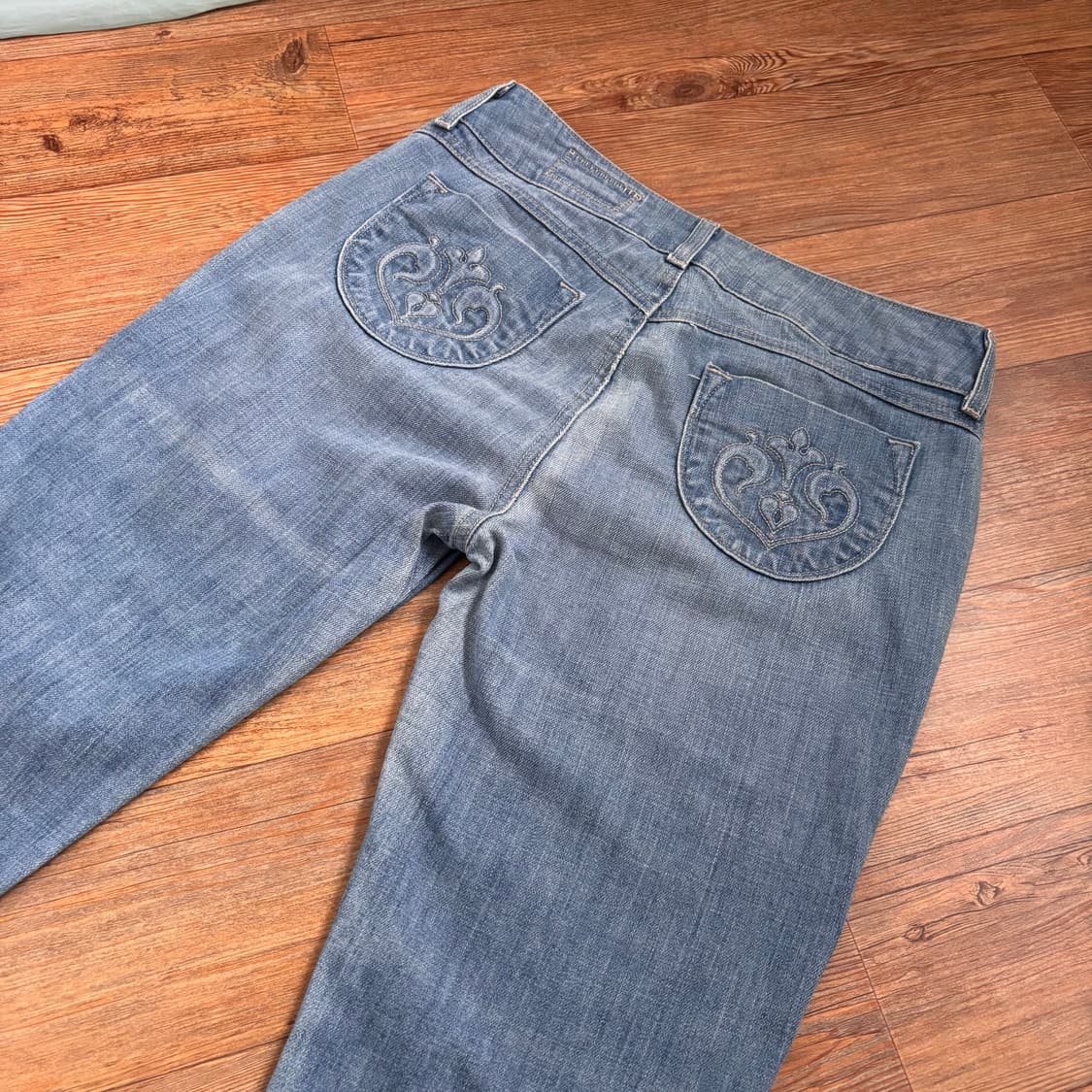 SIWY 씨위 연청 데님 청바지 28 페이딩 변색 배기핏 상품이미지10