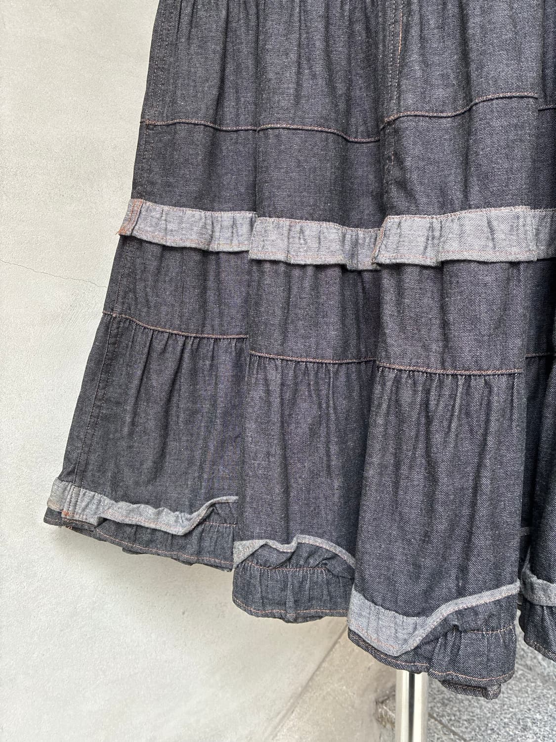 꼼데가르송 트리콧 데님 스커트 상품이미지3