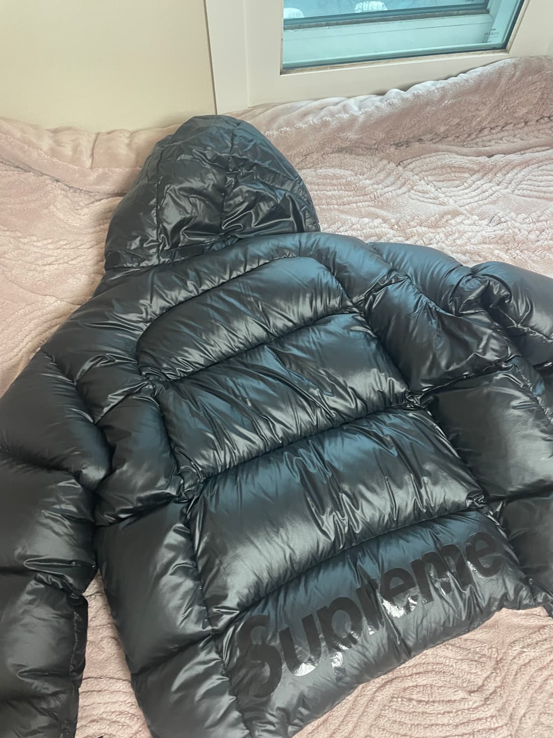 23fw 슈프림 페더웨이트 다운 퍼퍼 블랙 패딩M 상품이미지6