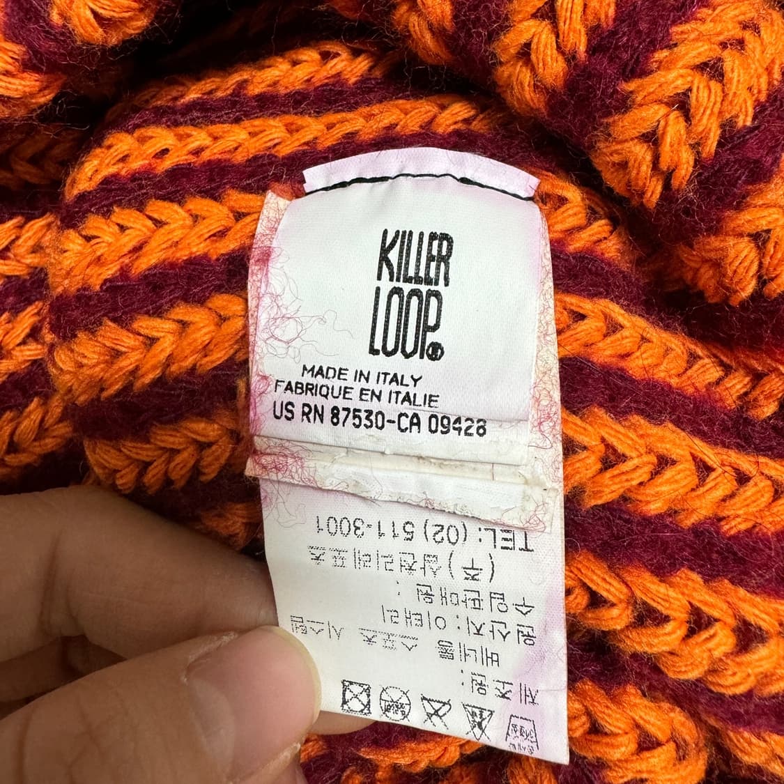 90s 빈티지 희귀 킬러루프 비니 오렌지 상품이미지6