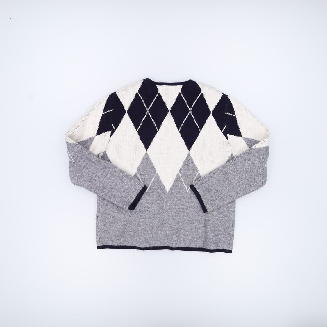 95 엘르 여성 아가일 가디건 0408H1 상품이미지2