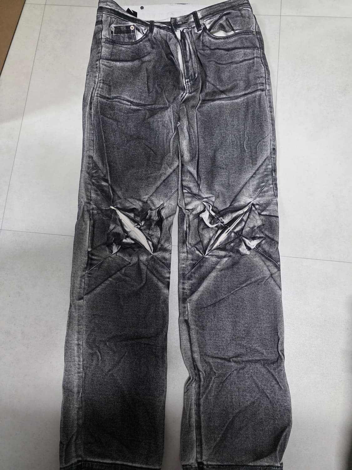 강정석 오리가미 데님 팬츠 바지 1사이즈 상품이미지1