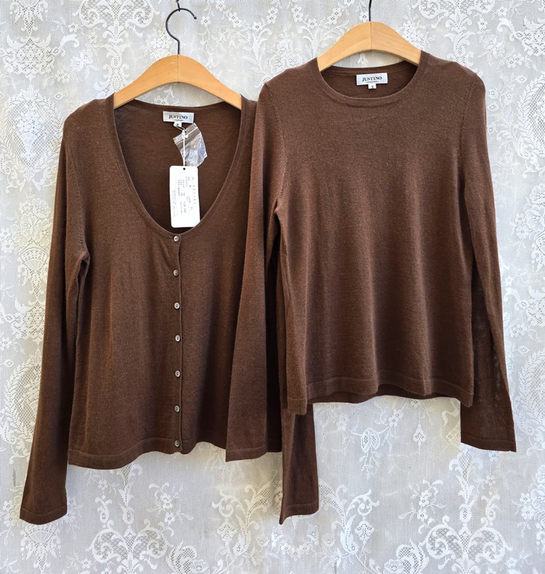 캐시미어 원단 과 실크 미사용품 상품이미지1