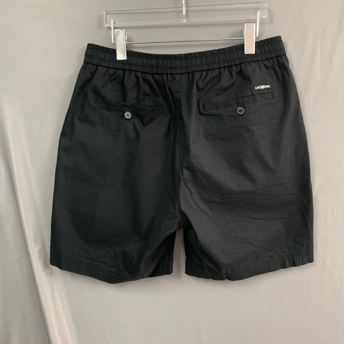 L 라이프워크 스퀘어 라독 패치 스판 밴딩 반바지 상품이미지2