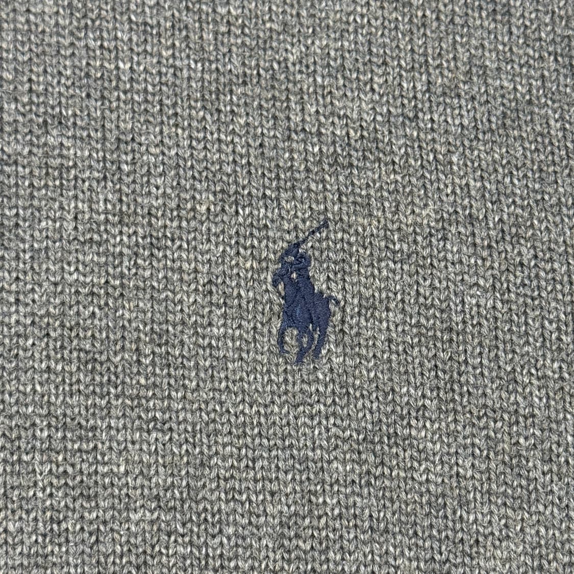 L) 폴로 랄프로렌 반집업 풀오버 헤비코튼 니트 그레이 상품이미지4