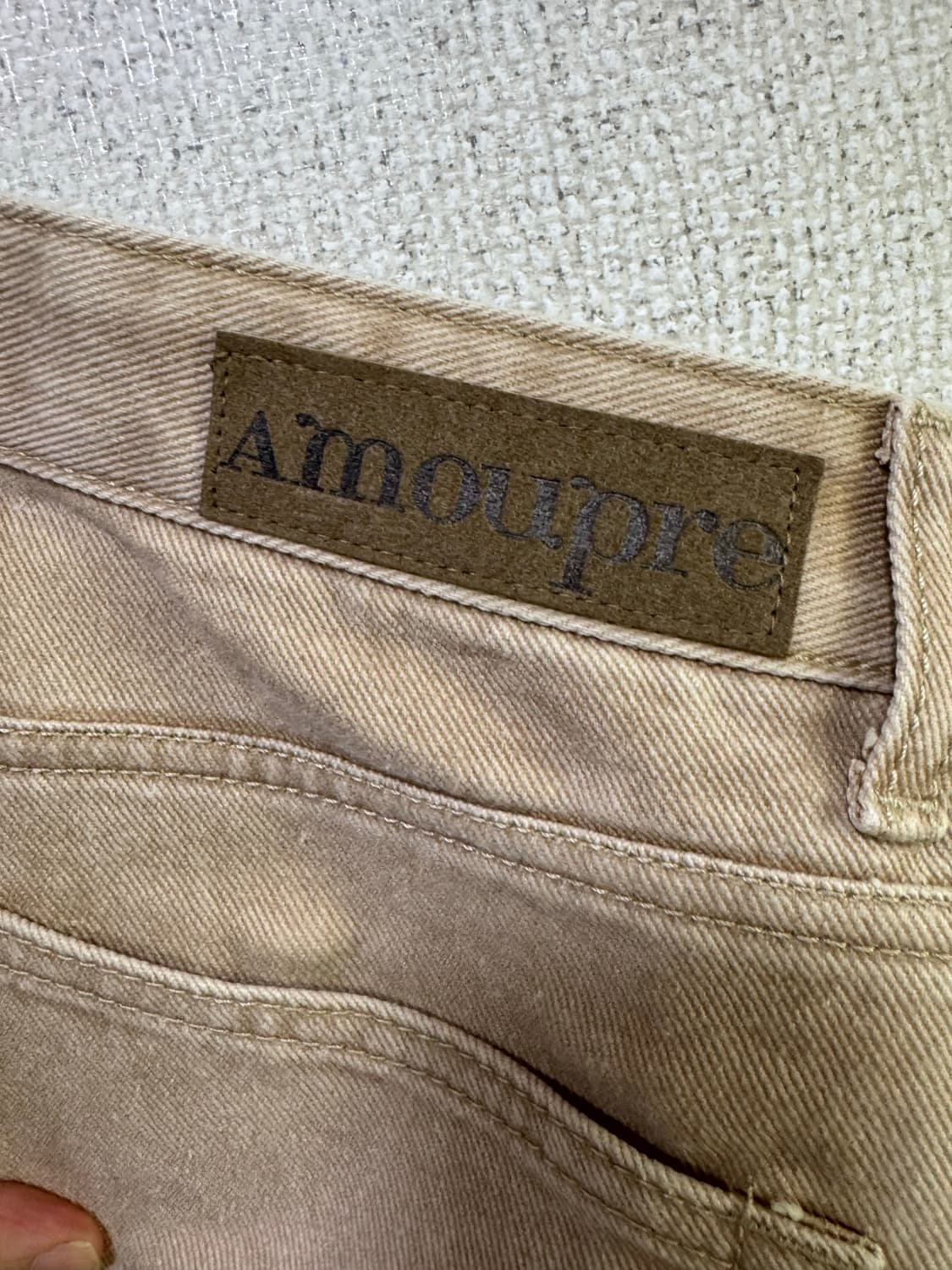 코오롱 Amoupre (아모프레)브라운 와이드 데님(택제거 새상품) 상품이미지4