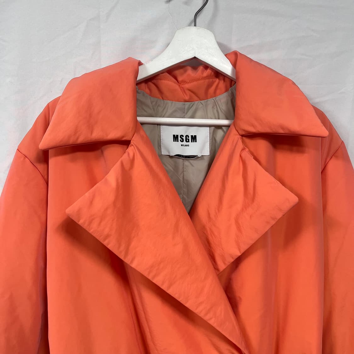 MSGM(엠에스지엠) 오렌지 트렌치 코트 패딩 상품이미지3