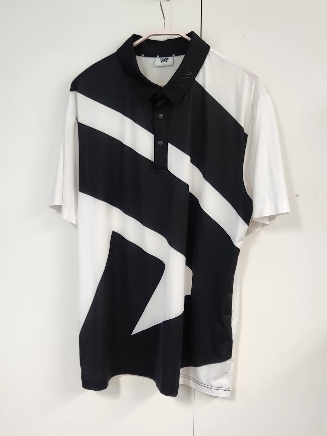 PXG 블랙 앤 화이트 반팔 폴로 티셔츠 XL (100추천해요) 상품이미지1