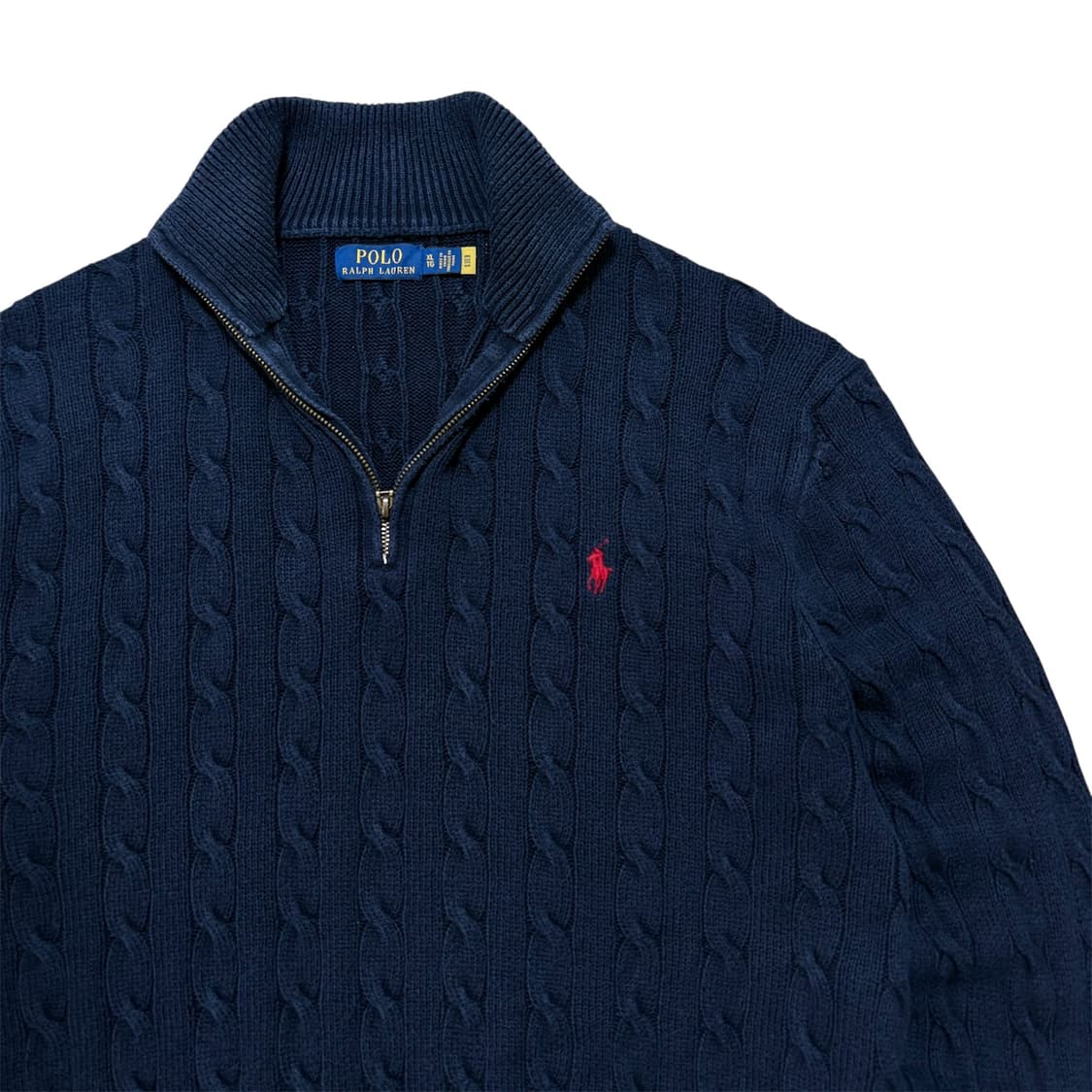폴로랄프로렌 기본로고 하프집업 니트 상품이미지2