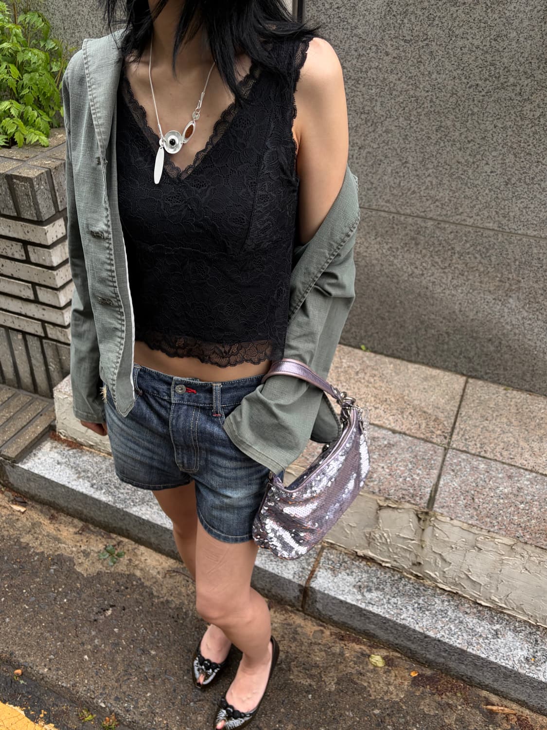 lace sleeveless top 상품이미지4