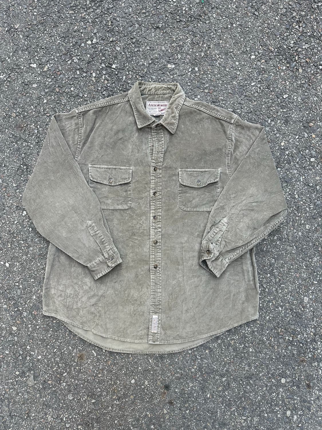 빈티지 90s 아베크롬비 코듀로이 빅셔츠  상품이미지1