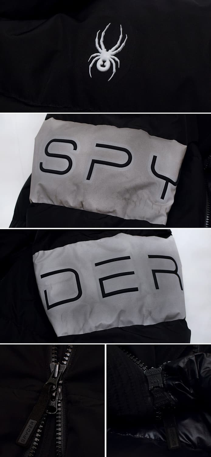 스파이더 컬러블록 헤비 구스다운 푸퍼 숏패딩 (XL / 105+) 상품이미지9