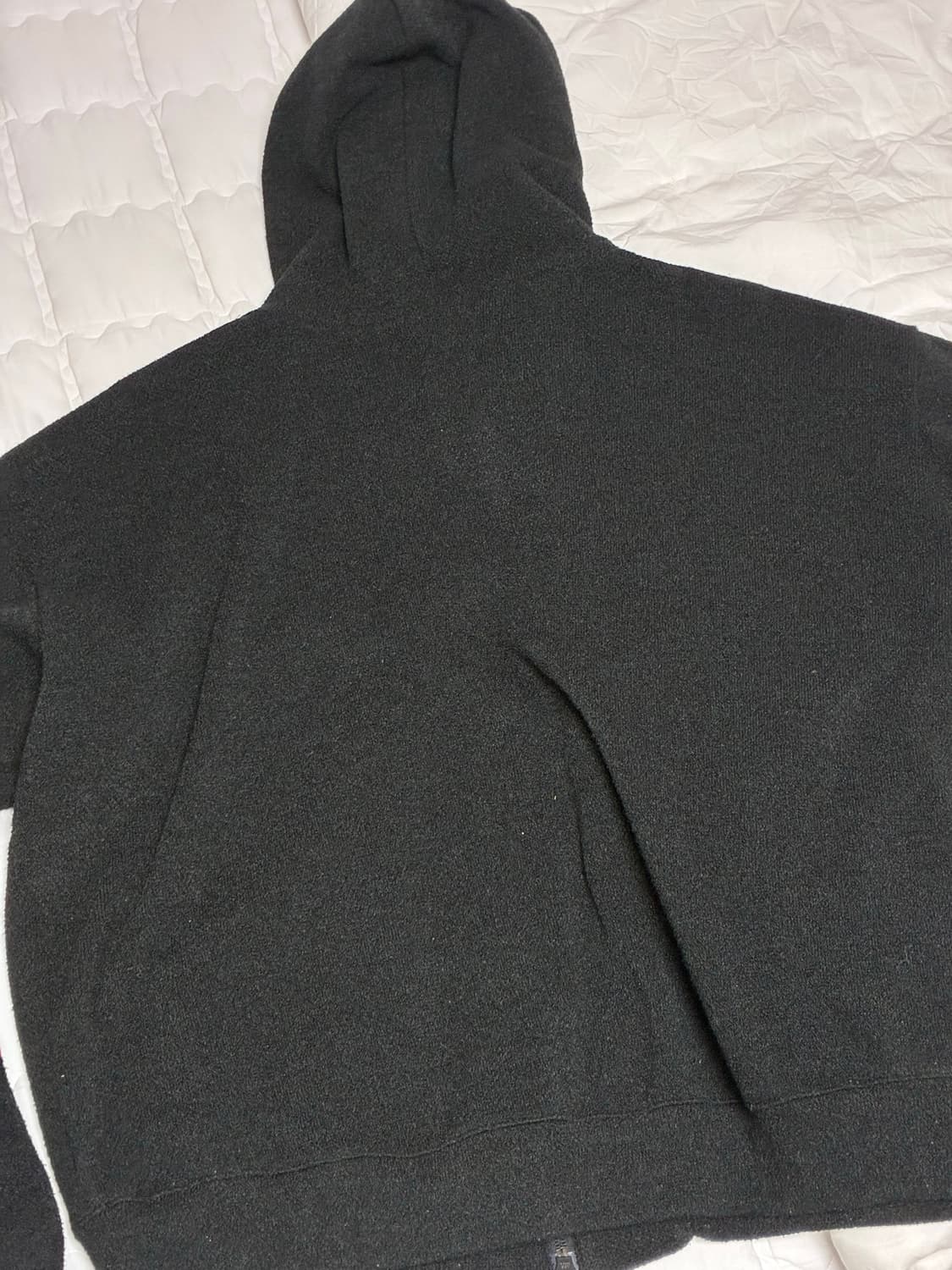 폴리테루 플리스 집 후디 / 블랙 3 상품이미지3