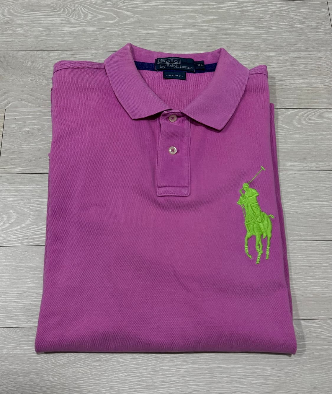 폴로 핑크 연두 빅포니 카라티 상품이미지3