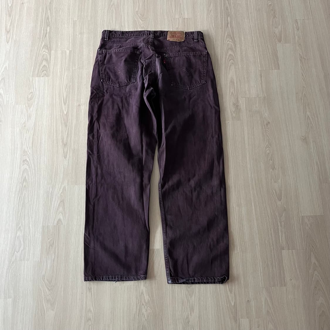 [38X32] 90s 빈티지 리바이스 565 퍼플 made in usa 상품이미지4