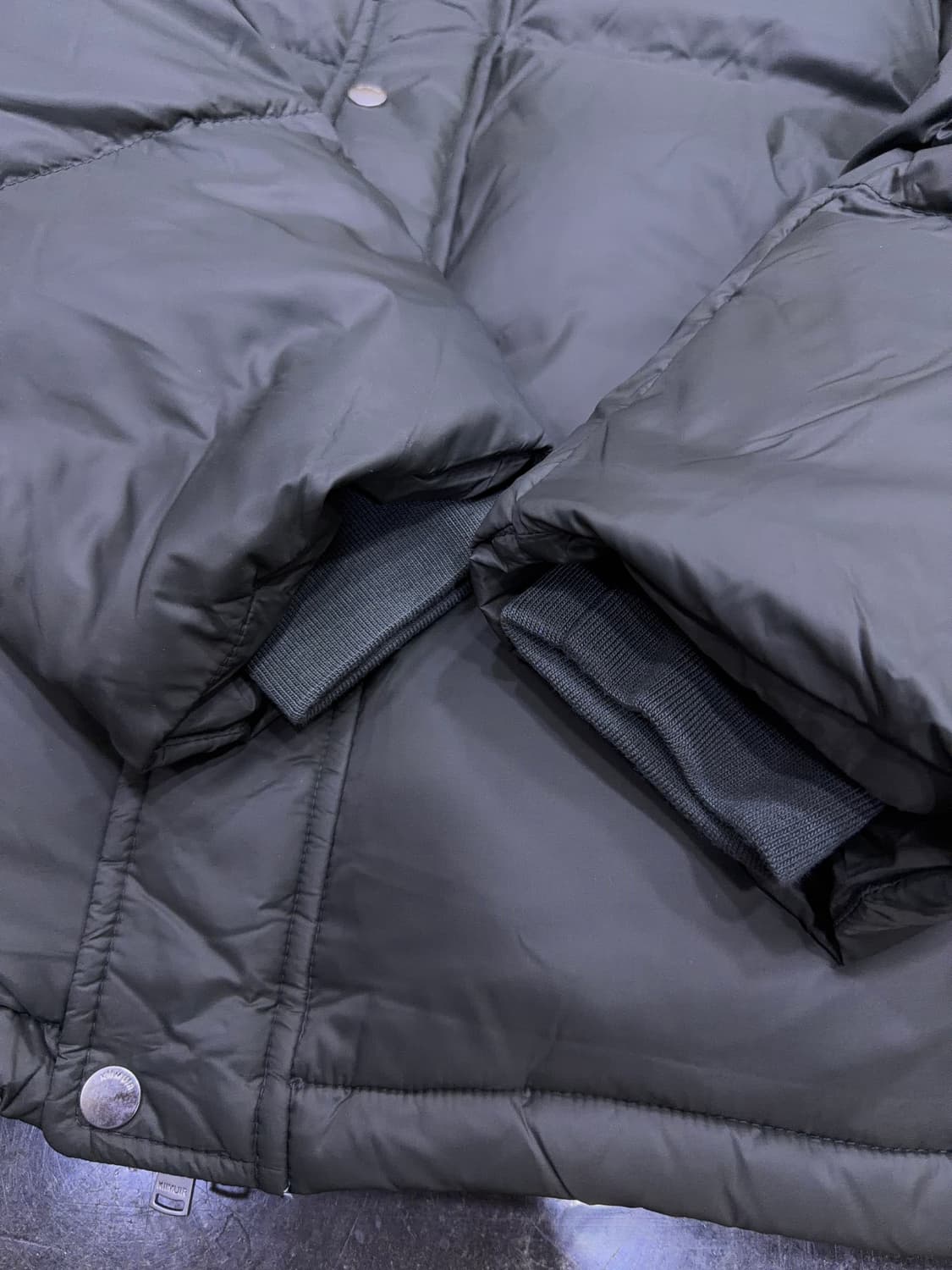 키뮤어 카라 숏 다운 패딩점퍼 카키 L 상품이미지5