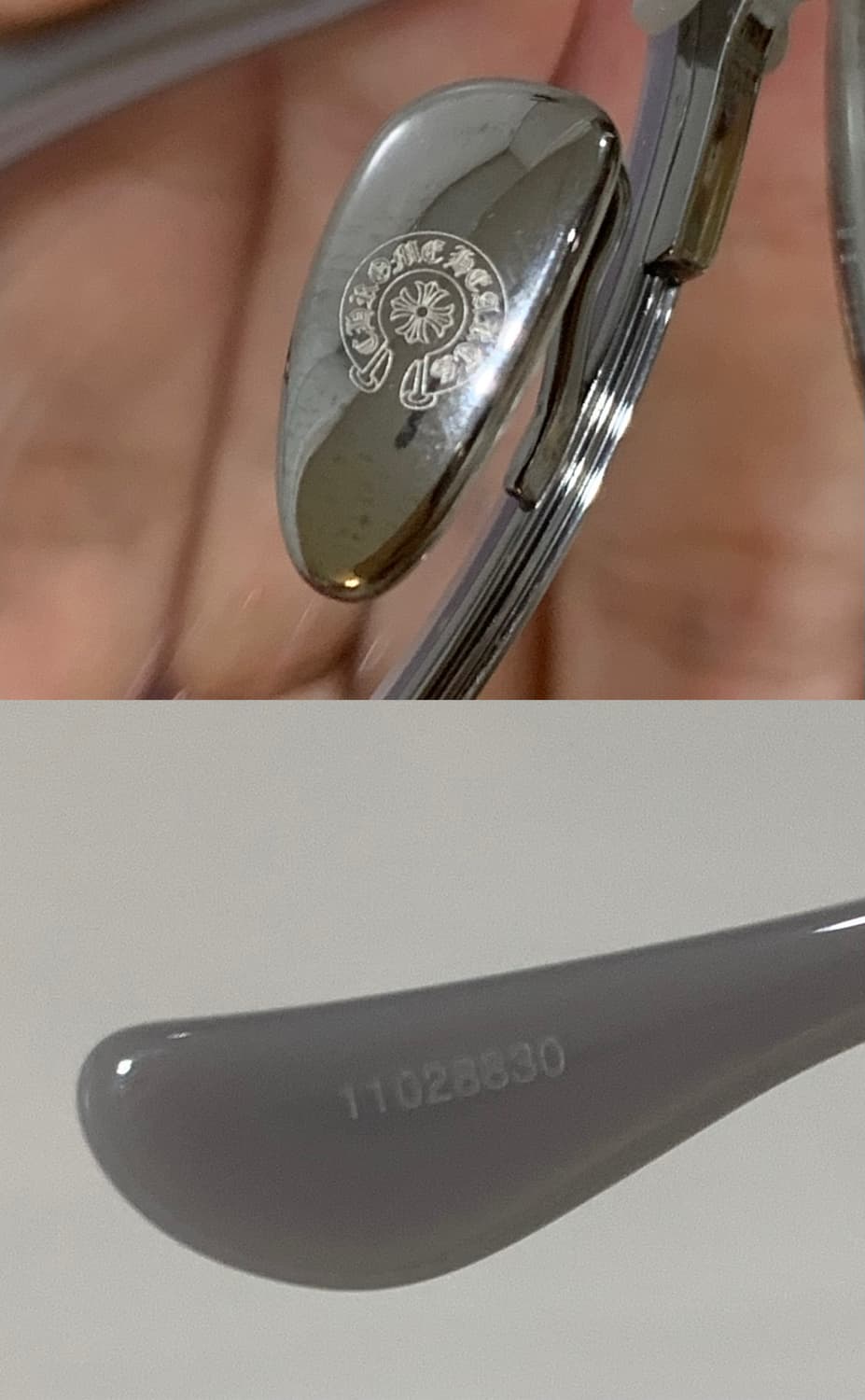 크롬하츠 버티컬스마일2 배틀쉽 건메탈 그레이 안경 [BSG/GM] 상품이미지9