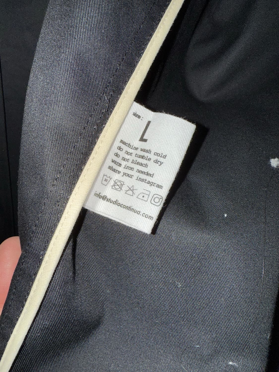 콘티누아 벤타일 코튼 라글란 자켓 continua 상품이미지4