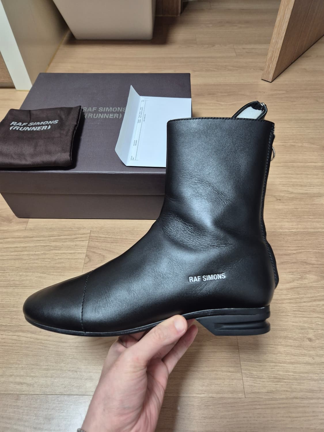 (41)라프시몬스 (러너) 2001-2 블랙 부츠 상품이미지2