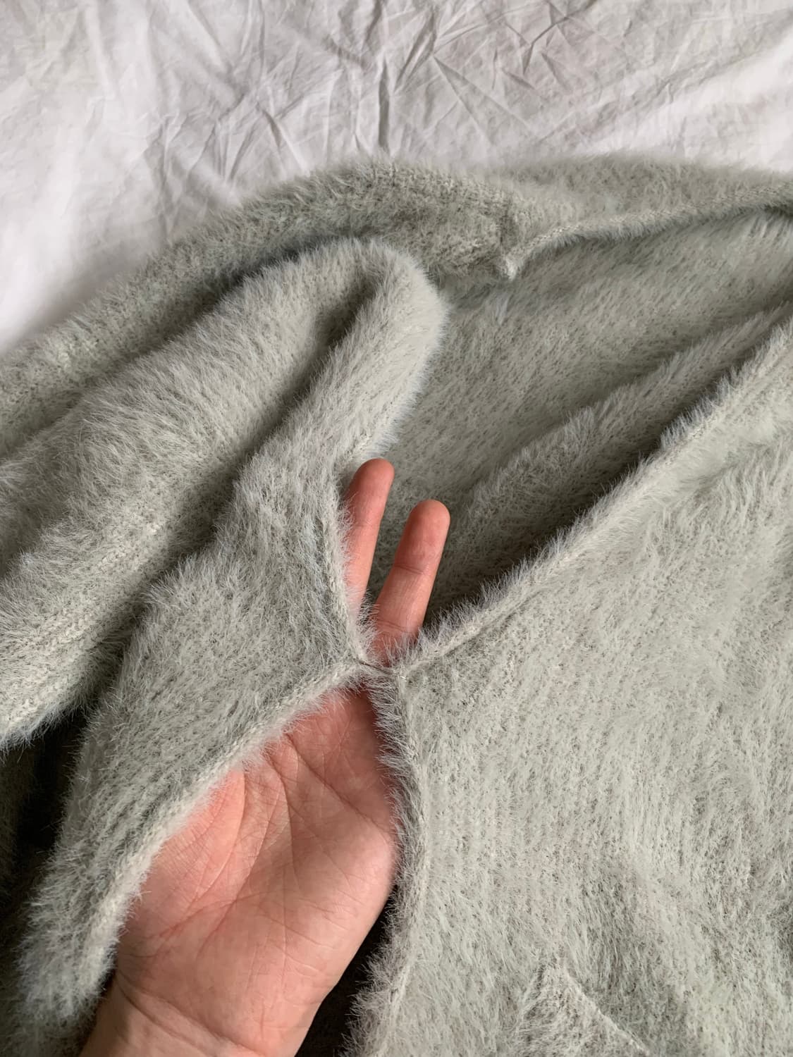 민트 퍼 가디건 상품이미지4