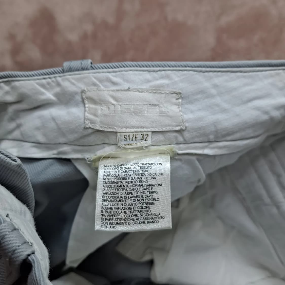 [디젤] 코튼 그레이 슬림 바이커 팬츠 상품이미지8