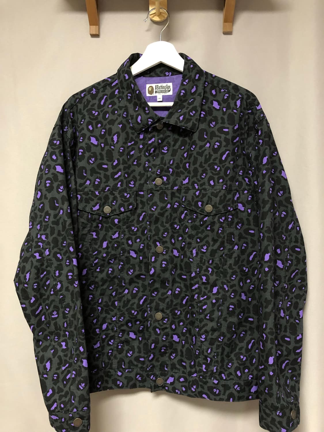 베이프 레오파드 트러커 자켓 상품이미지2