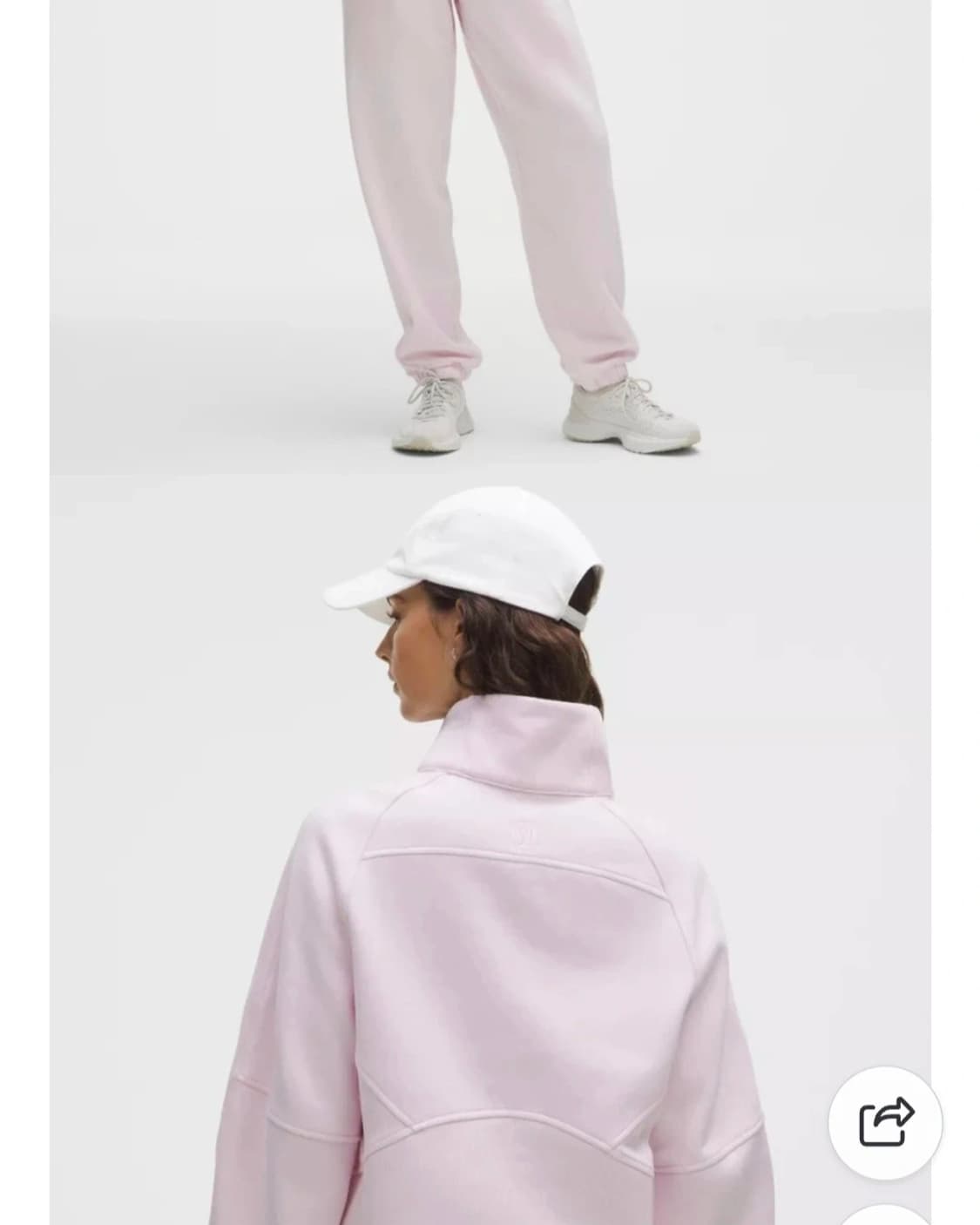 (정품/새상품) 룰루레몬 스쿠바 오버사이즈 퍼널넥 딸기우유 상품이미지2