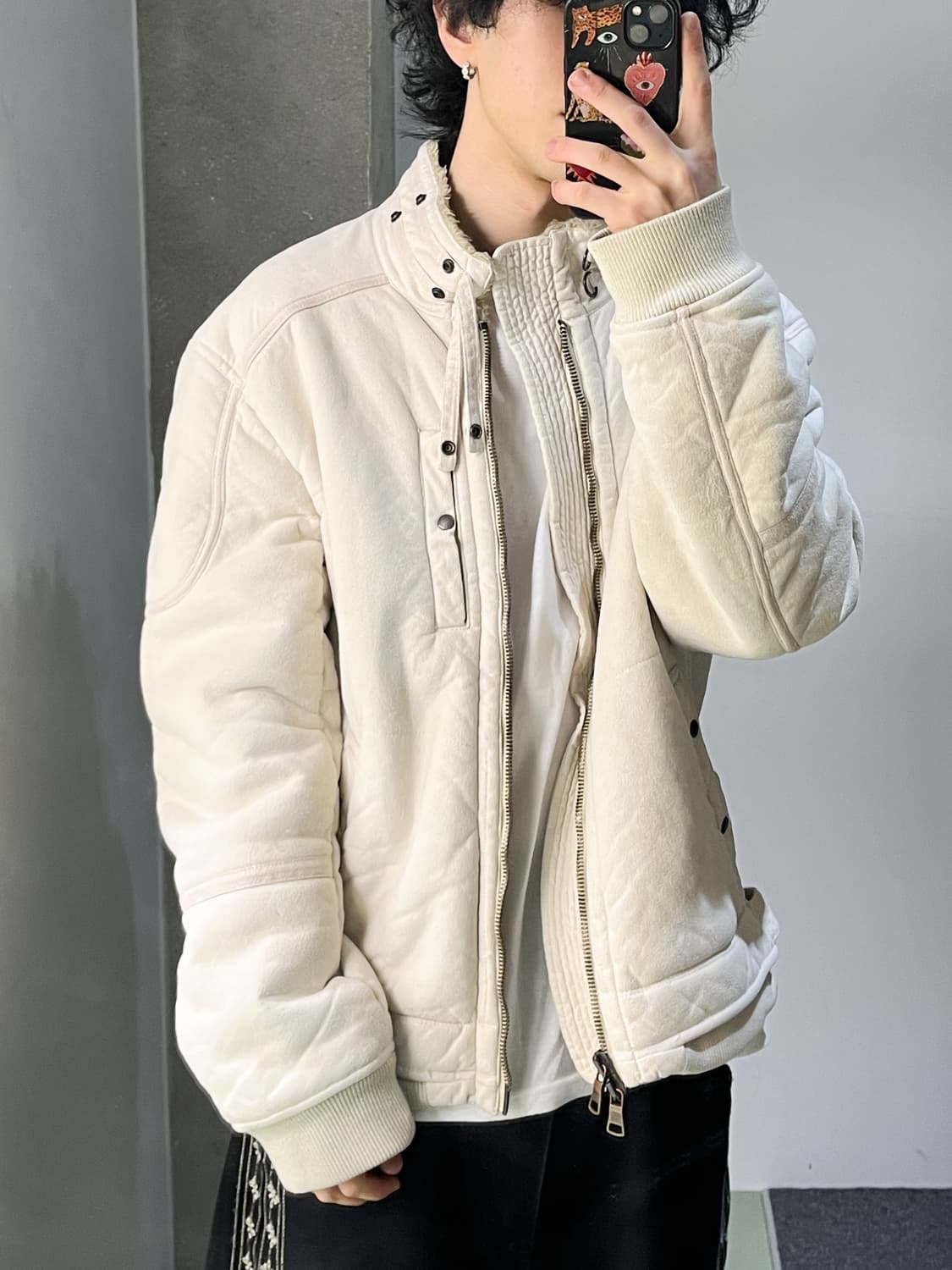 아르마니익스체인지 쉐르파 라이닝 바이커 자켓 상품이미지2