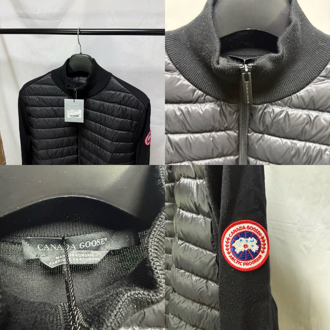 캐나다구스 하이브릿지 패커블 니트패딩 자켓 블랙 상품이미지3