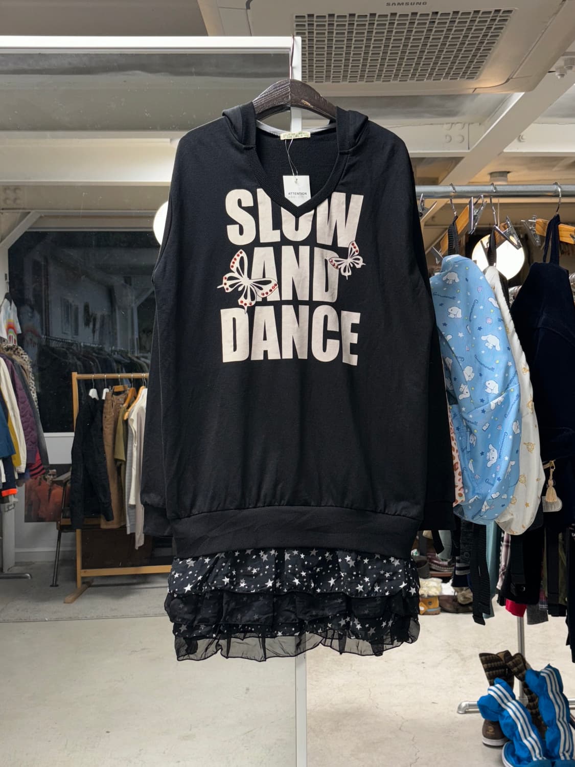 Jpn 프릴 레어어드 롱후디 상품이미지1