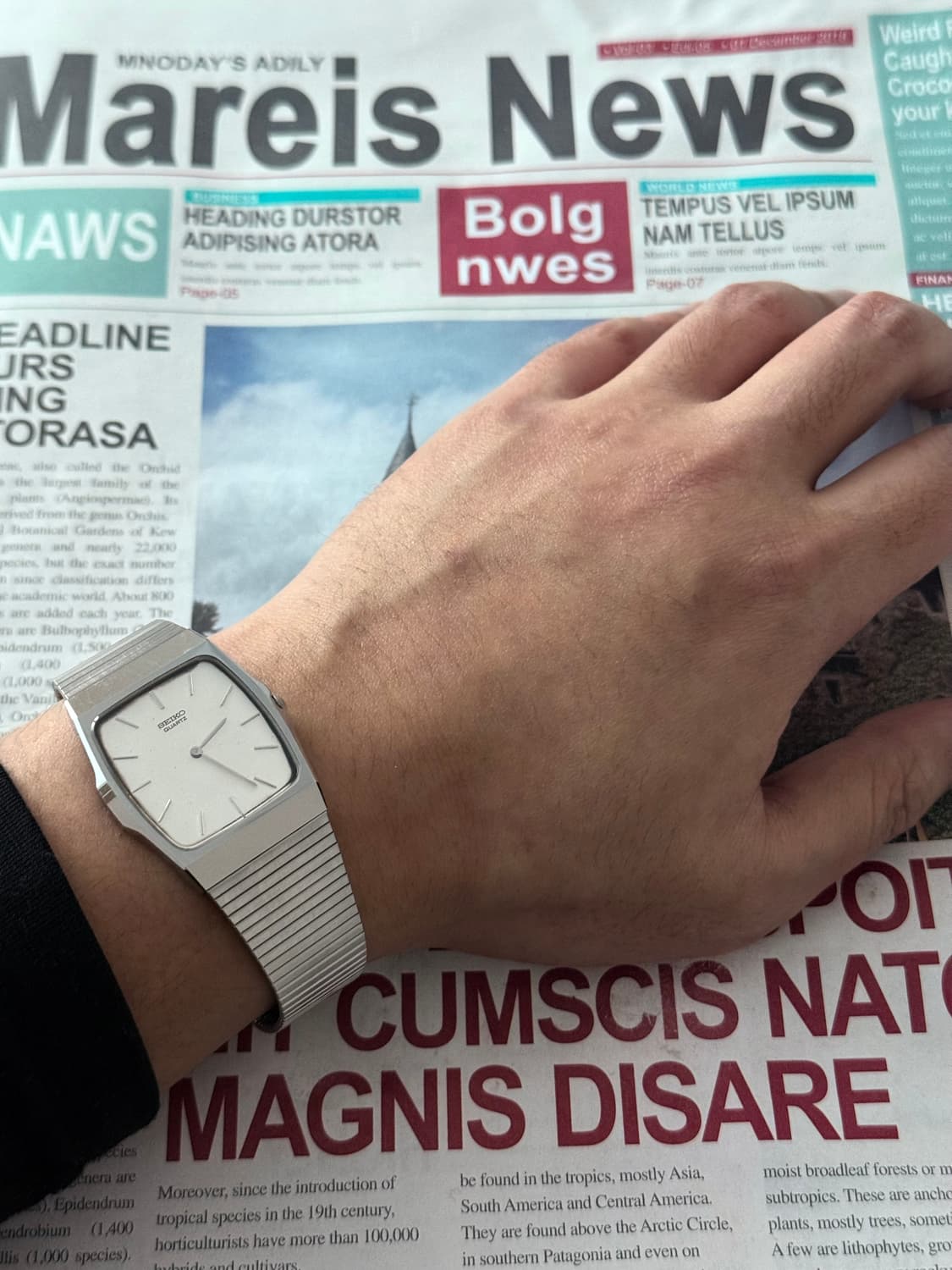 세이코 Seiko 쿼츠 스퀘어 상품이미지4