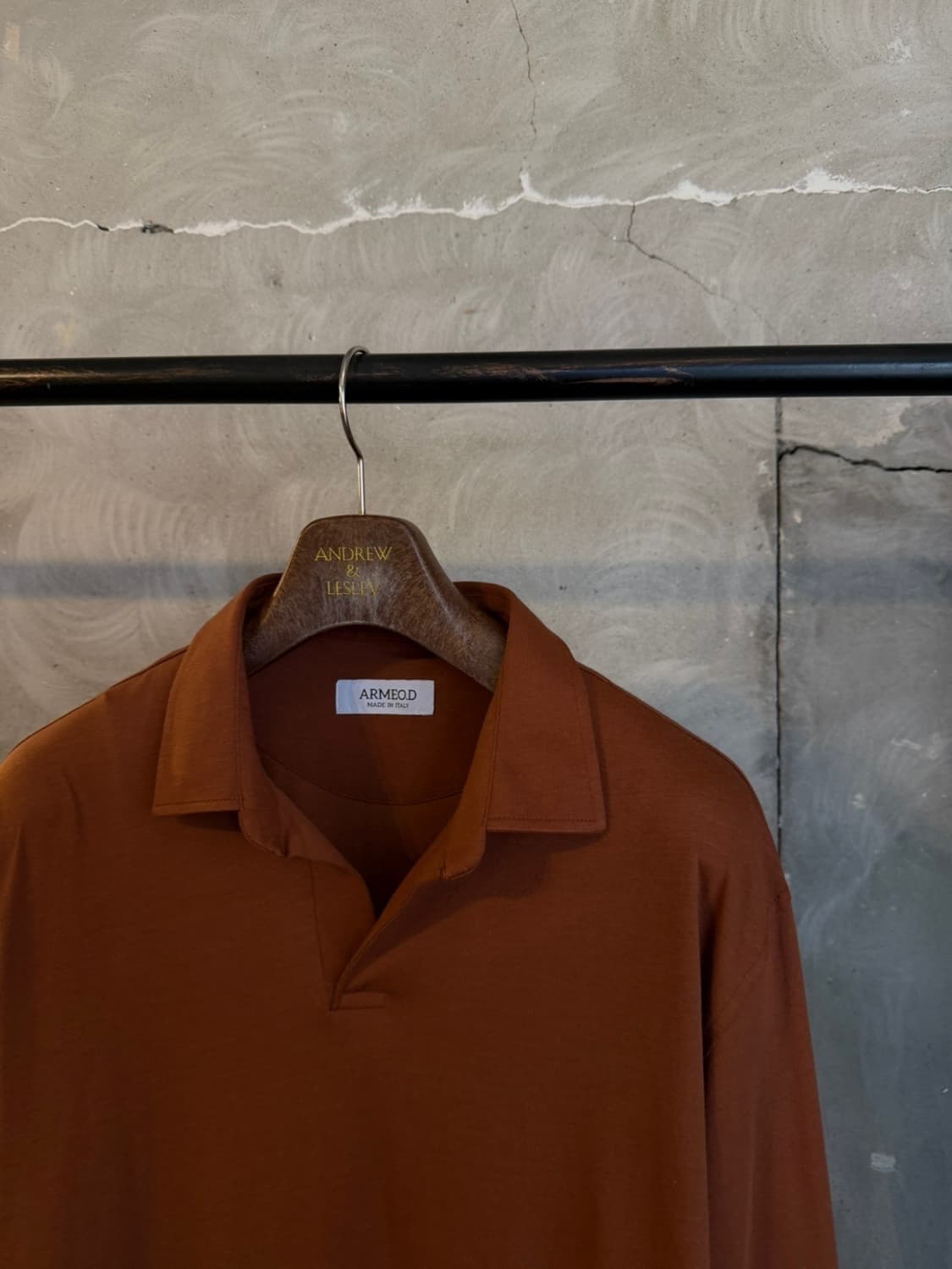 ARMEO.D 오픈칼라넥 셔츠 100 상품이미지4