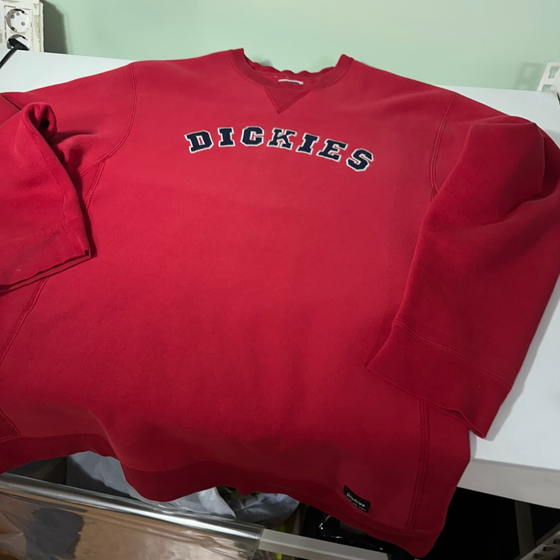 XL 90‘s 디키즈 USA 레드 스웻셔츠 맨투맨 상품이미지3