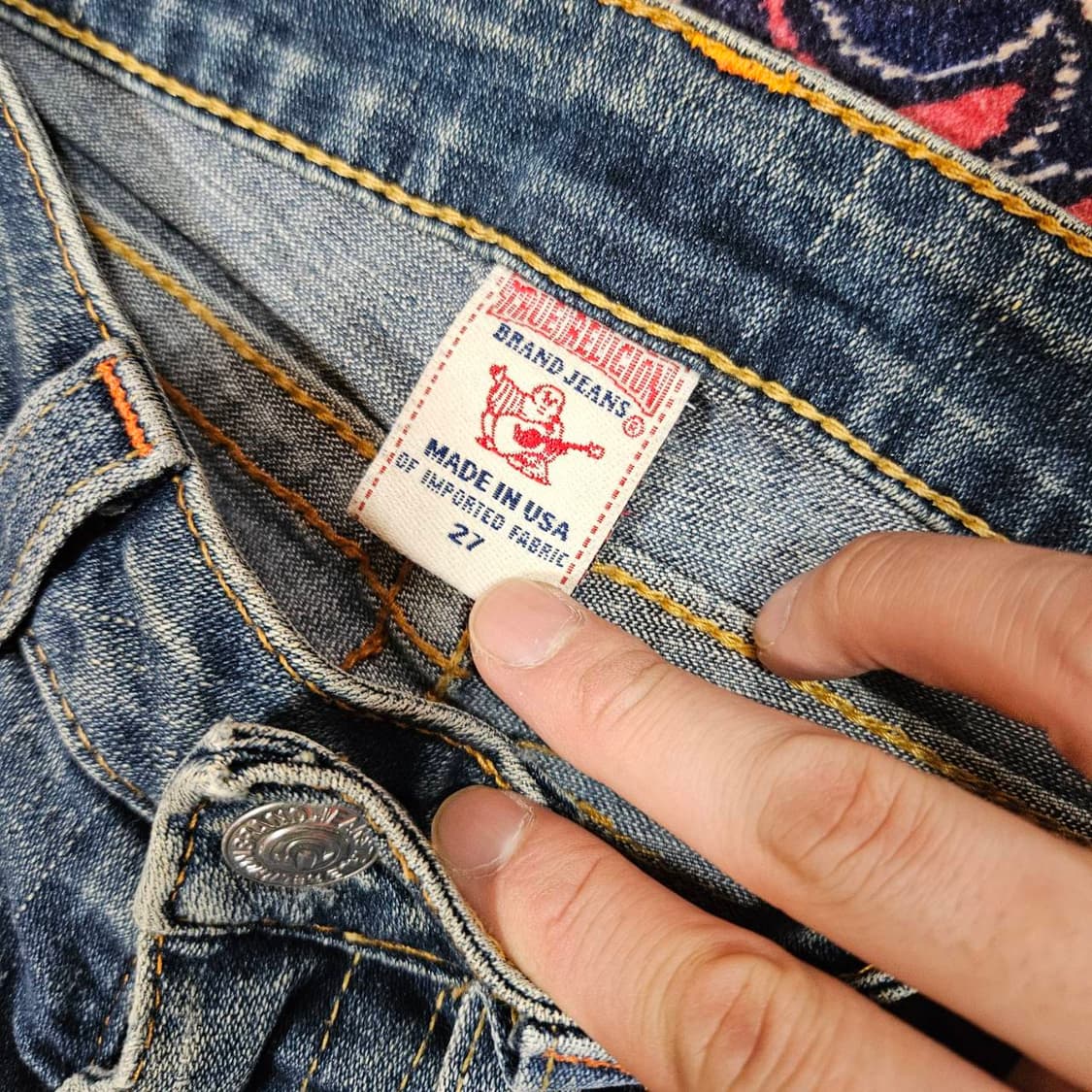 트루릴리젼 00's 빈티지 빌리 로우라이즈 부츠컷 데님 팬츠 상품이미지8