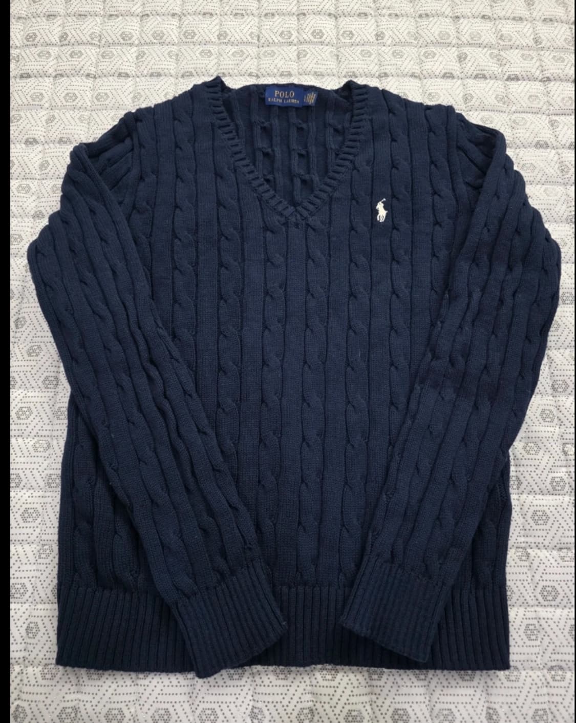 폴로 랄프로렌 꽈배기 V넥 니트 95 상품이미지1