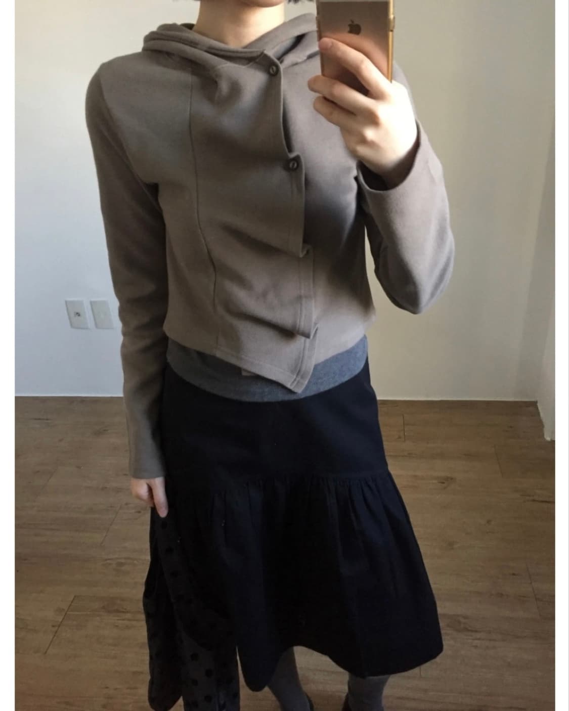 더기 바이어스 버튼 후디 상품이미지4