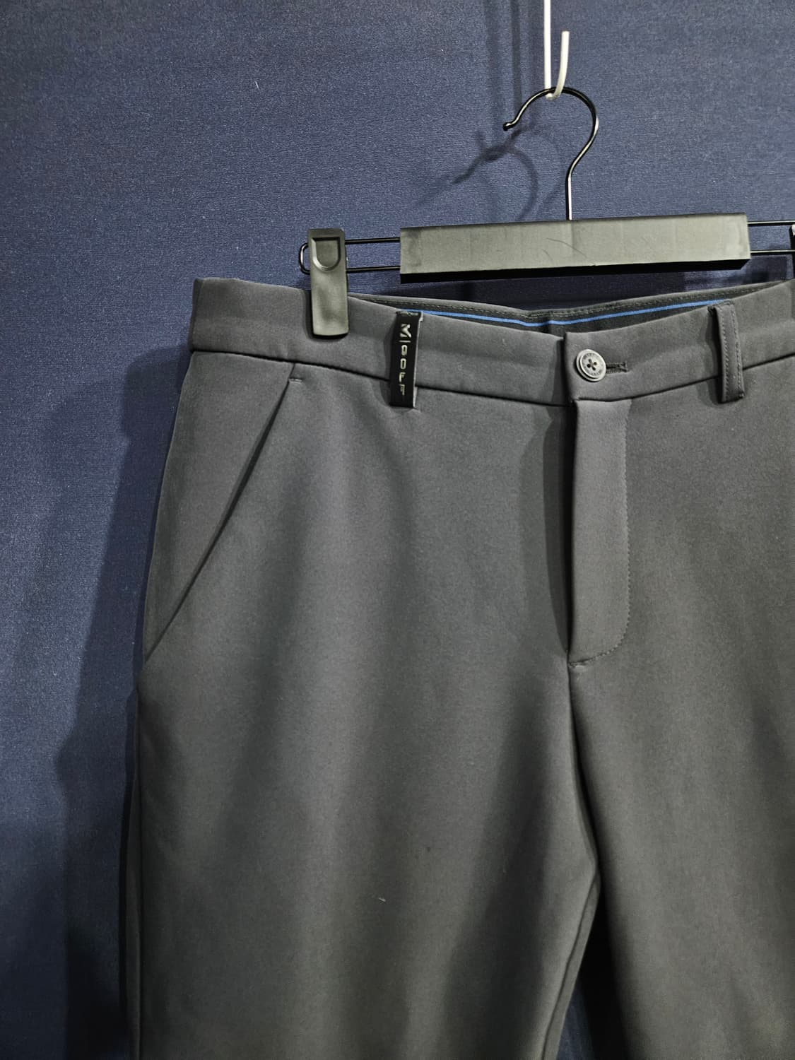 밀레골프 차콜 남성 슬림핏 허리 32 골프 기모팬츠  상품이미지4