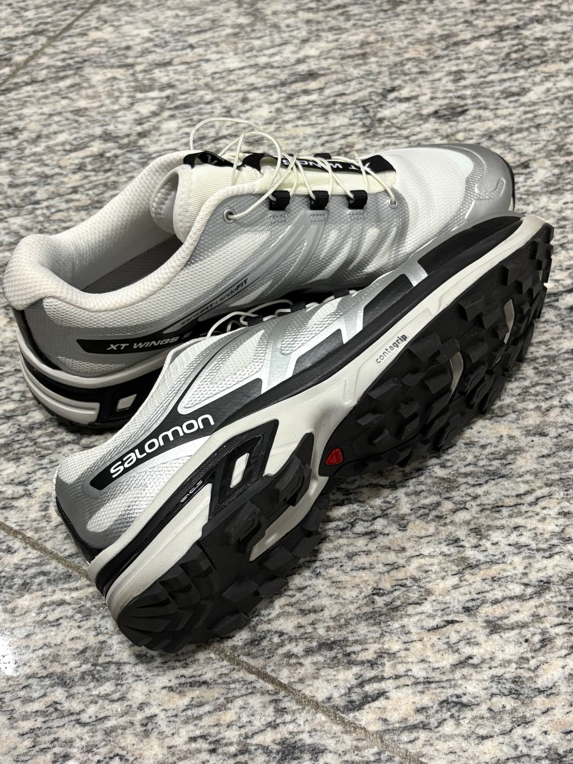 [신발]살로몬 XT Wings 2 화이트 실버 트레일 러닝화 상품이미지2